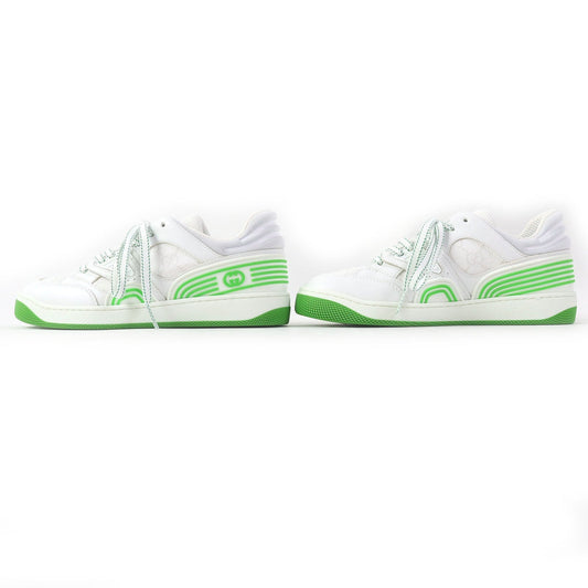 GUCCI Low cut sneakers 700290 PVC White green 35