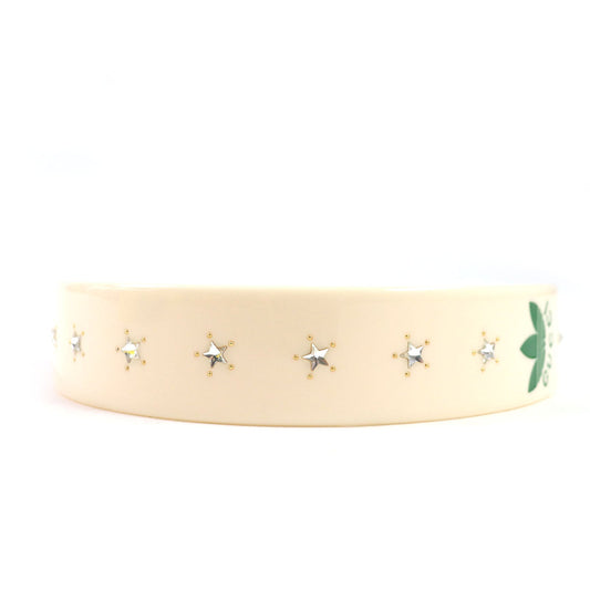 GUCCI hair accessory 702950 Rhinestone cream