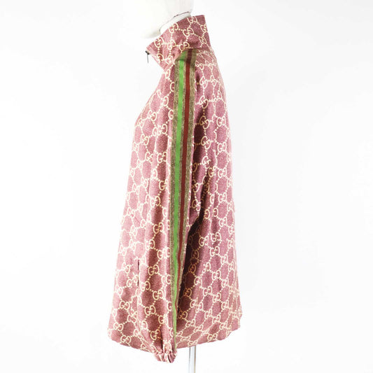 GUCCI 625007 Outer: 100% silk, part: 53% rayon, part: 35% cotton, part: 12% polyester Bordeaux Beige Women S Used