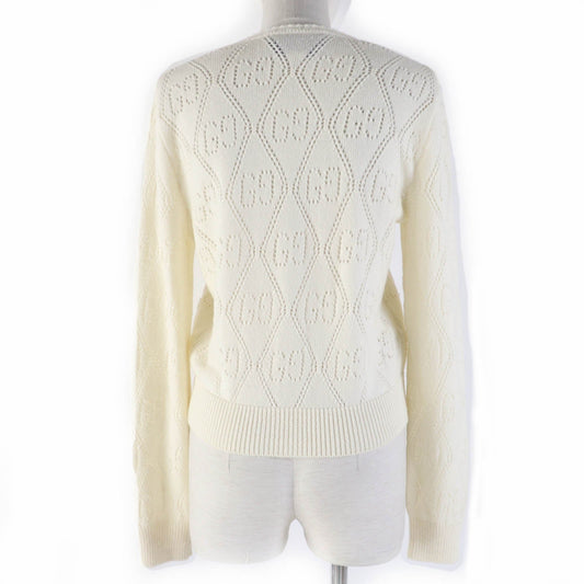GUCCI cardigan 642117 wool Ivory XS