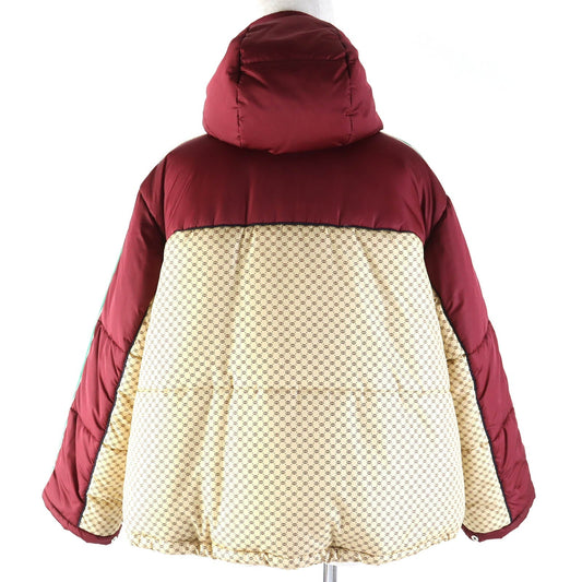 GUCCI 663279 Main: 100% nylon, Filling: 100% polyester, Part: 100% polyester, Lining: 100% nylon Bordeaux Beige type PARACHUTE NYLON PADDED GG Women 38 Used