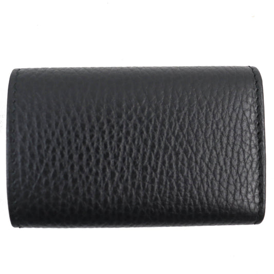 GUCCI Key case Key holder 456118 leather black