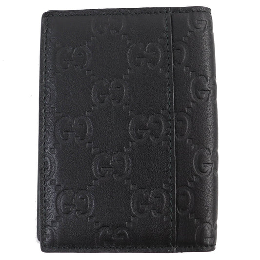 GUCCI Card Case 146230 leather black