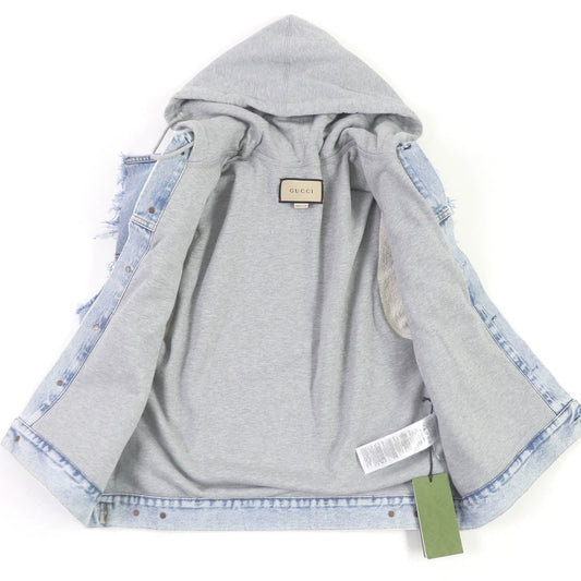 GUCCI Denim Jacket 697042 cotton Indigo blue 46