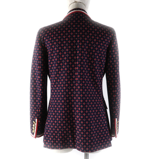 GUCCI Jacket 577385 cotton Navy red 42