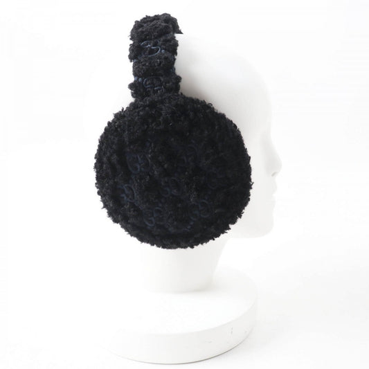GUCCI Earmuff 645495 517074 Curly eco fur black