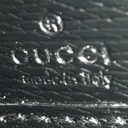 GUCCI Long Wallet Purse 451273 2778 leather black Round zip King snake print mens(Unisex) Used