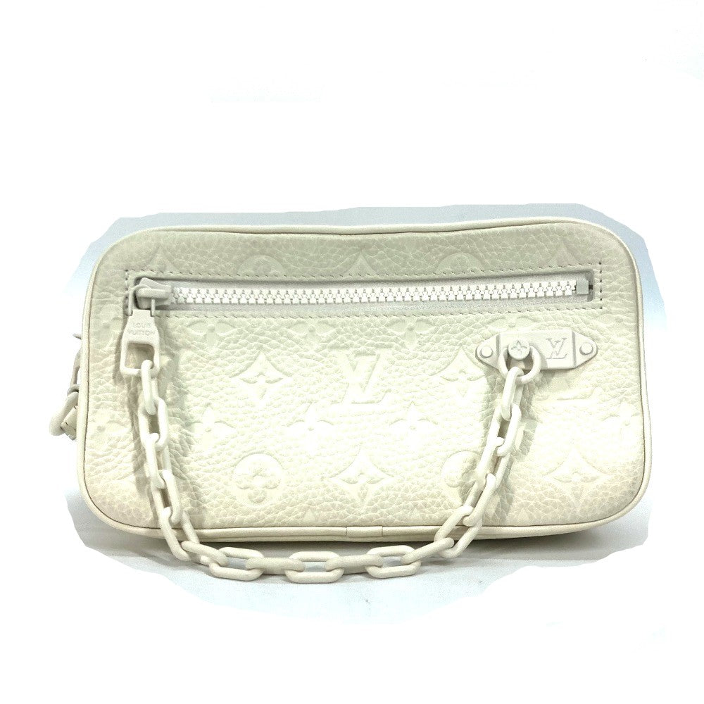 LOUIS VUITTON Clutch bag M53551 Monogram Ann Platt Leather white Monogram Ann Platt Pochette Volga Women Used