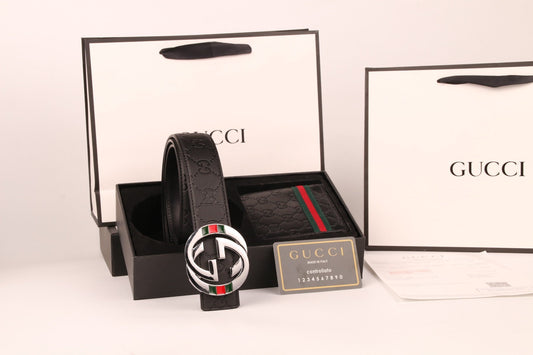 Gucci Belt and Wallet Set