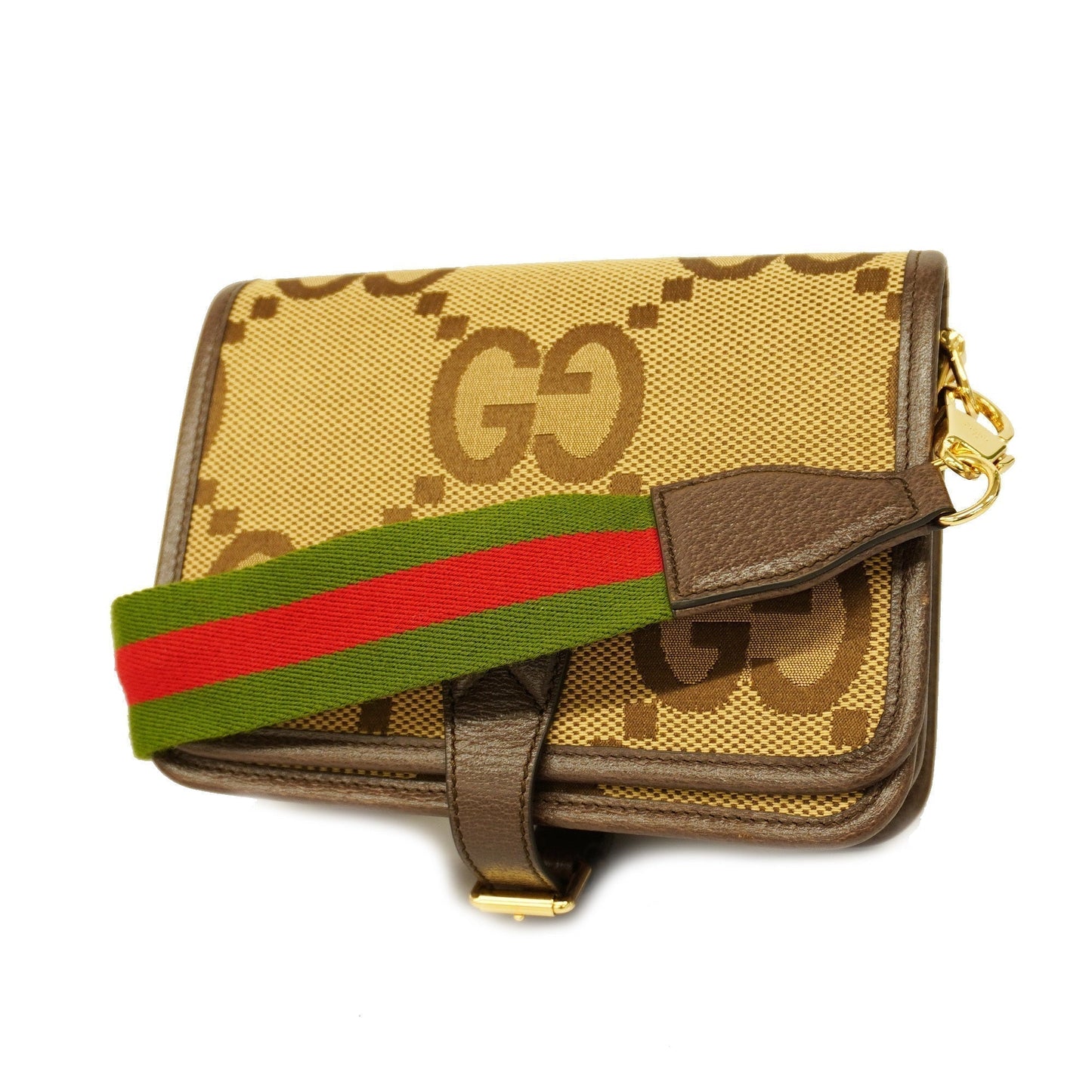 Gucci Sherry Line Jumbo GG 699438 Women's Canvas Shoulder Bag Beige