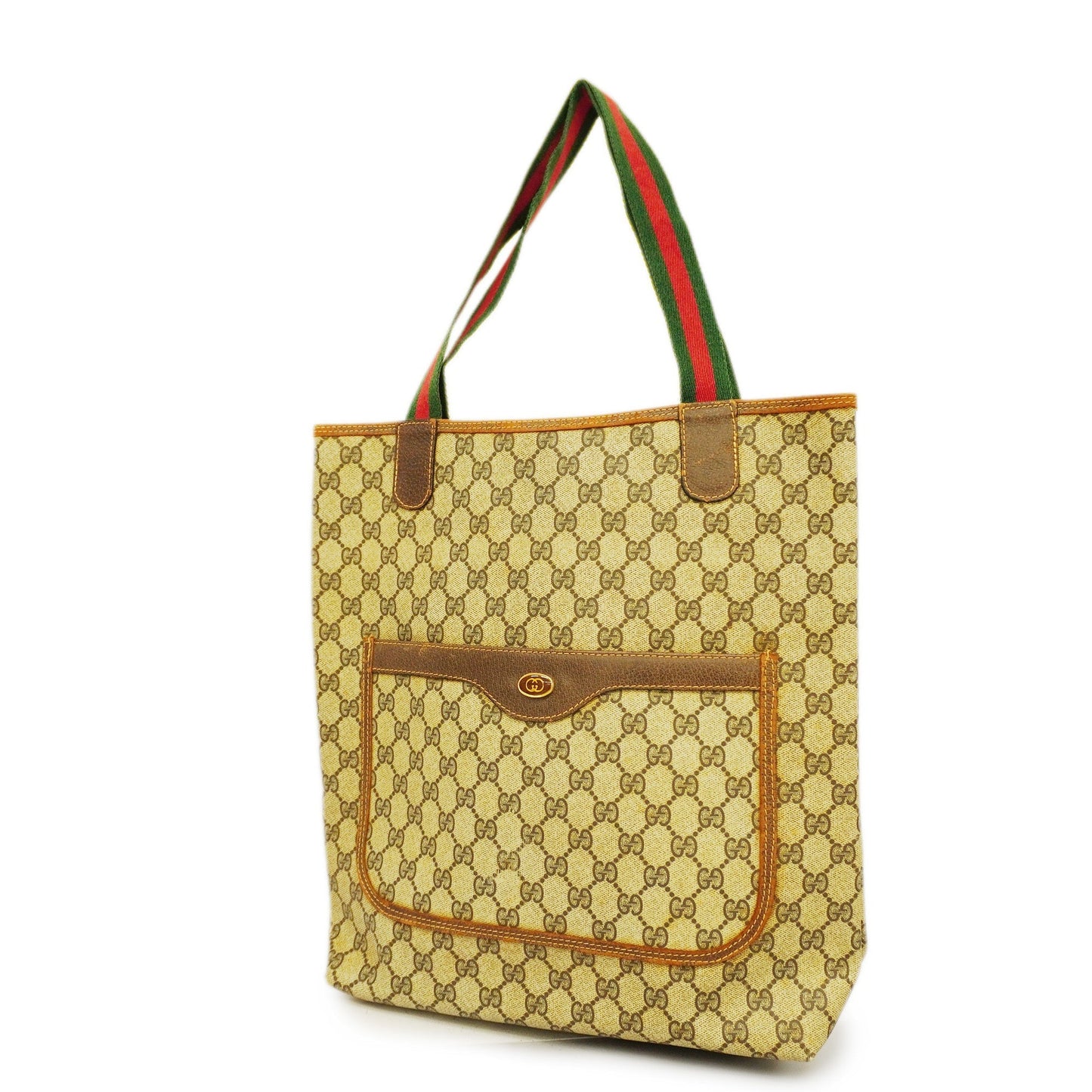 GUCCI Sherry Line Tote Bag Women's GG Supreme Tote Bag Beige