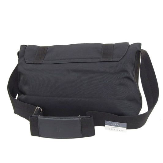Gucci Bag men's shoulder canvas black 122374