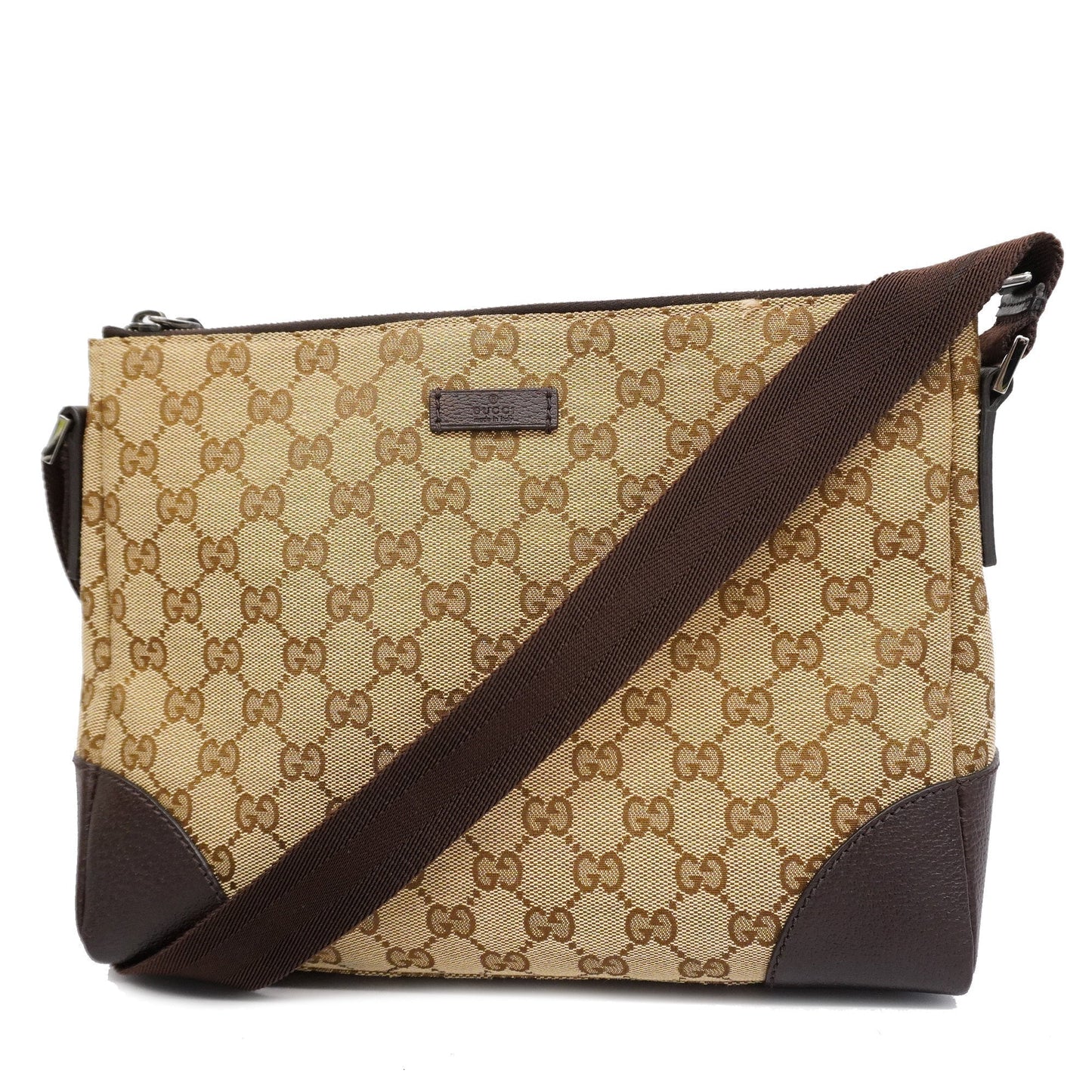 GUCCI Shoulder Bag 114273 Women's GG Canvas Shoulder Bag Beige,Brown