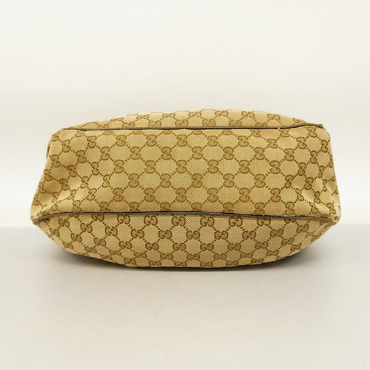 GUCCI Sukey Shoulder Bag 232955 GG Canvas,Leather Shoulder Bag Beige,Brown