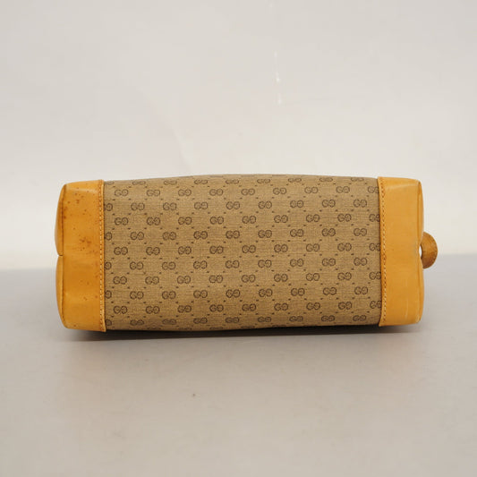 Gucci Micro GG Micro GG Women's Leather Pouch Beige