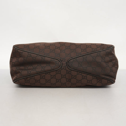 Gucci 257265 Women's Nylon Shoulder Bag Brown