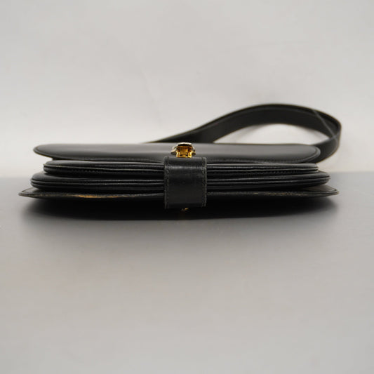 Gucci Shoulder Bag Women's Leather Black