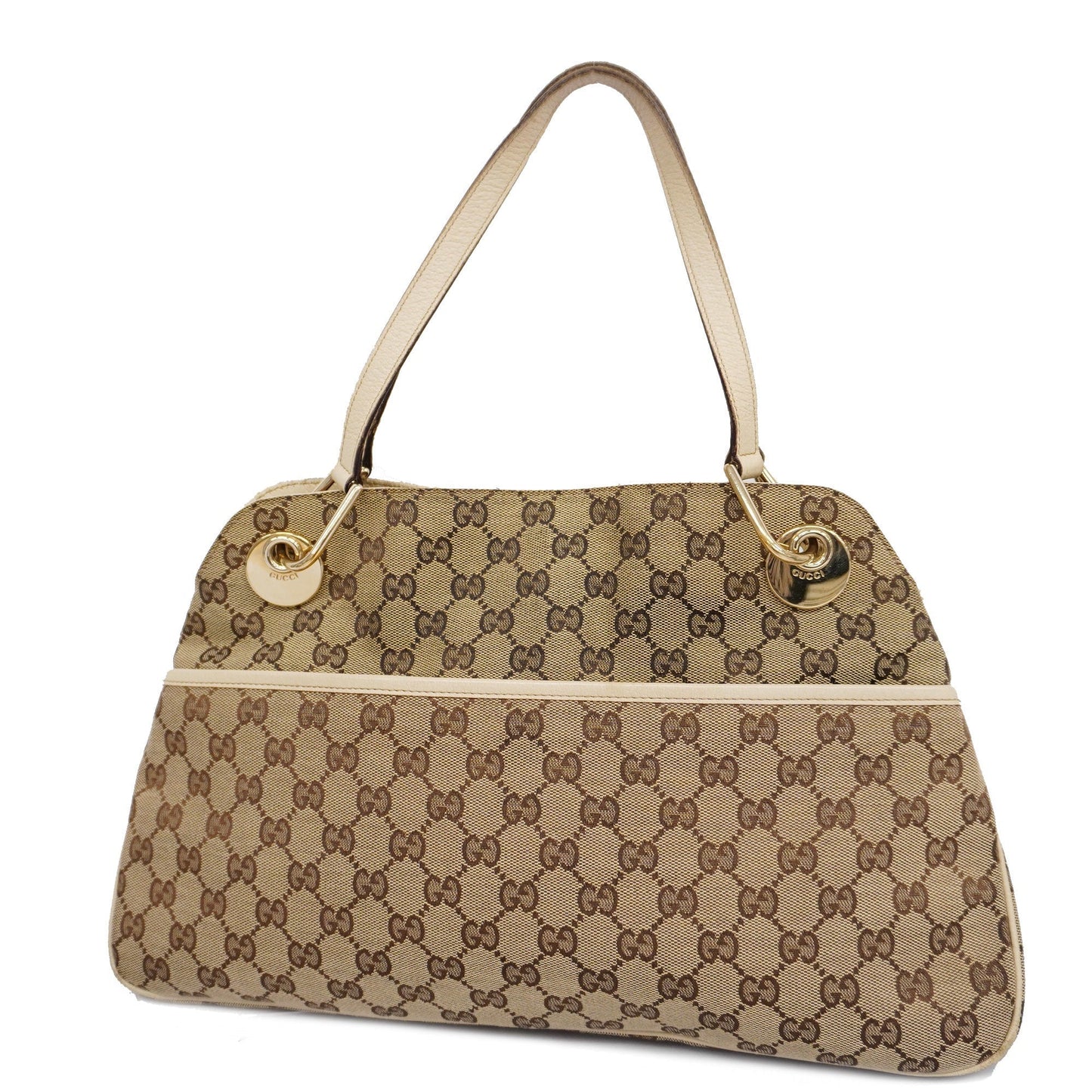 Gucci GG Canvas HandBag 121023 Women's HandBag Beige,Ivory