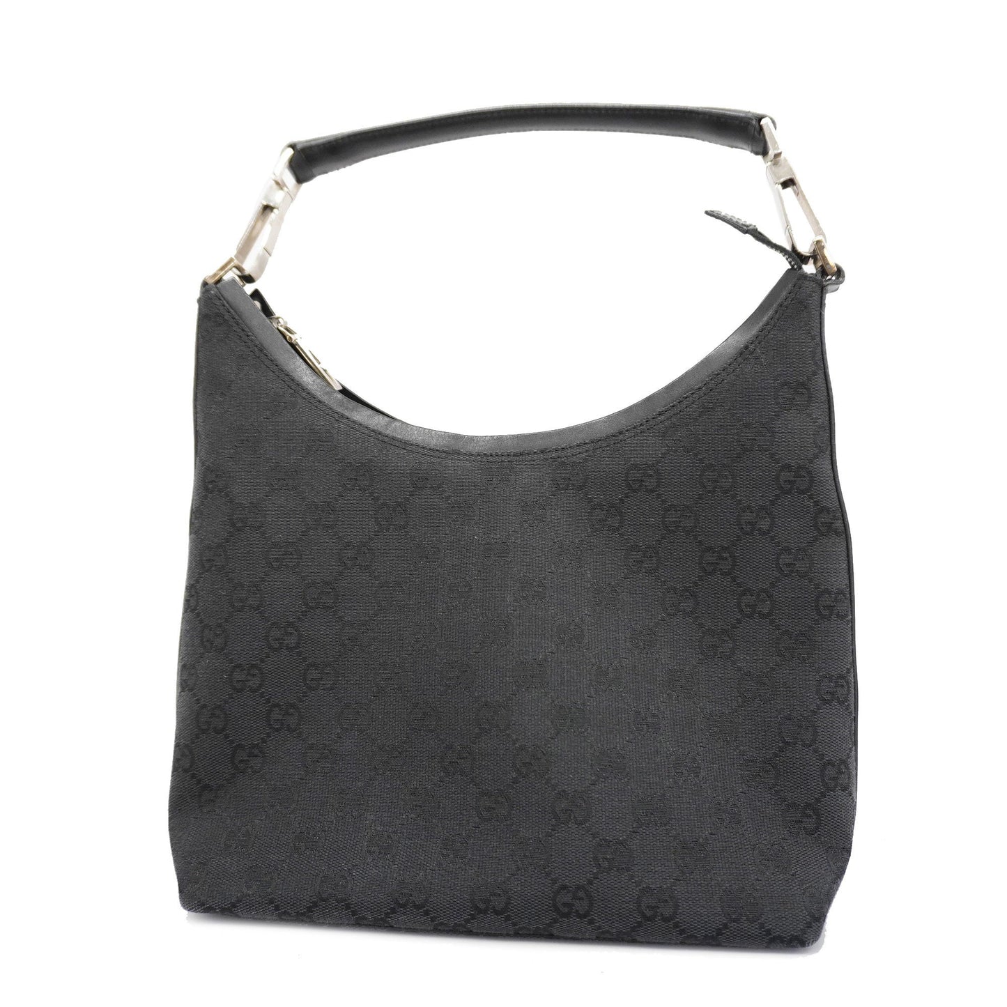 GUCCI 000 0602 Women's GG Canvas Hand Bag Black