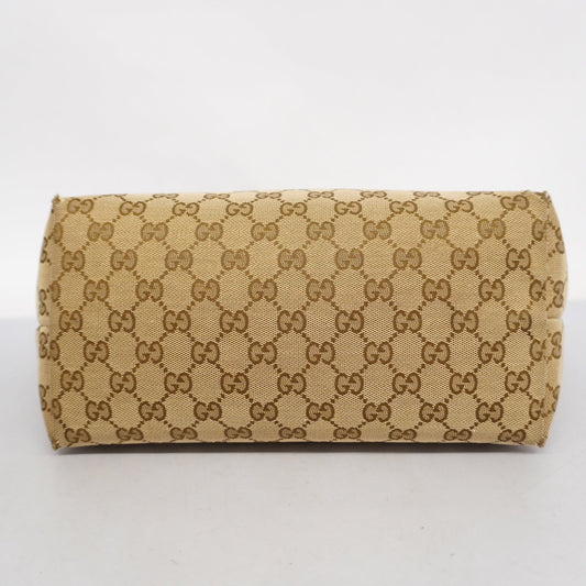 Gucci GG Canvas Tote Bag 211976 Women's Canvas Tote Bag Beige,Black