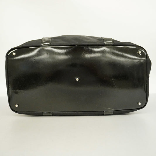 GUCCI Bamboo Boston Bag 002 3754 0412 Men,Women,Unisex Nylon Canvas Black