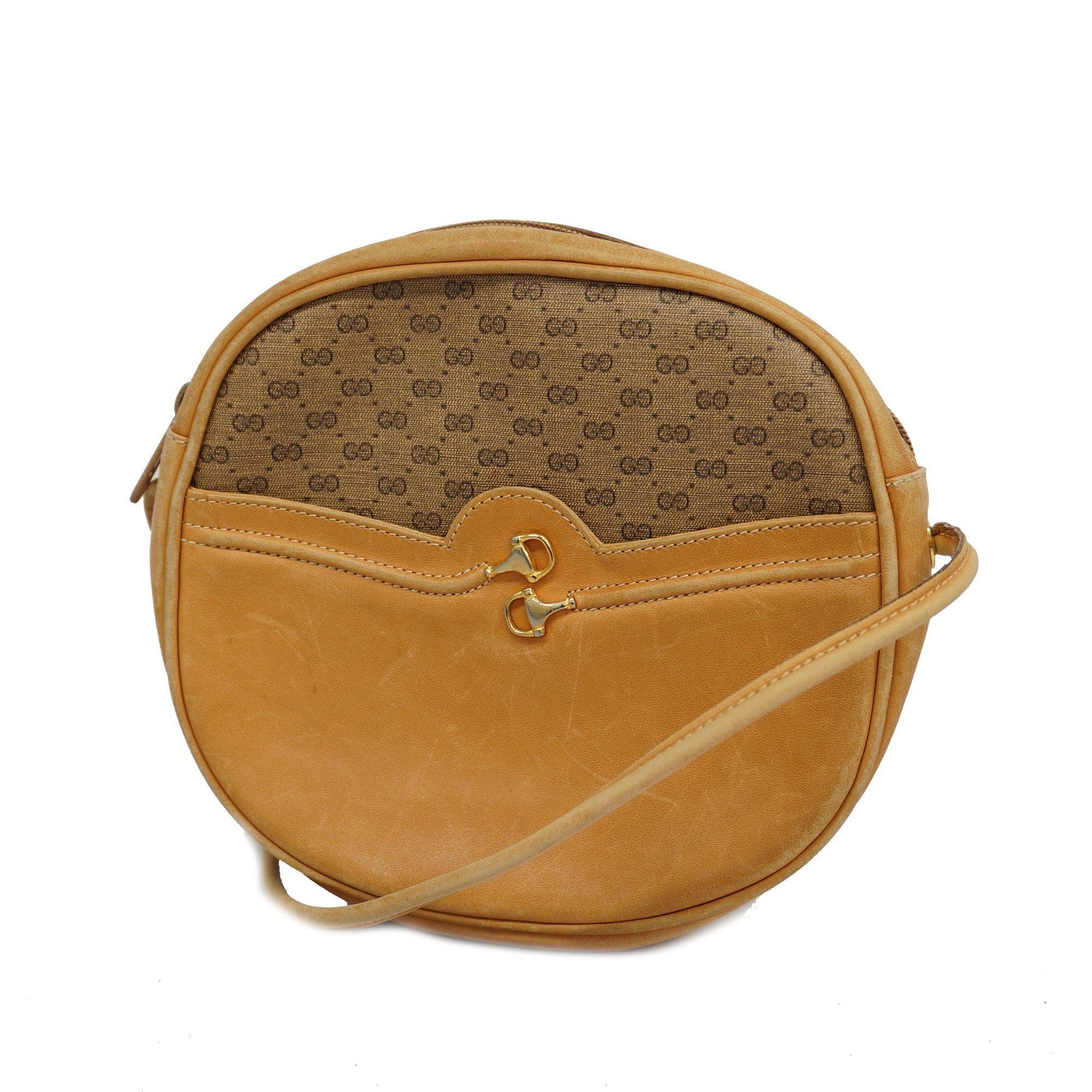 GUCCI Micro GG Micro GG 004 106 0024 Women's Leather Shoulder Bag Beige
