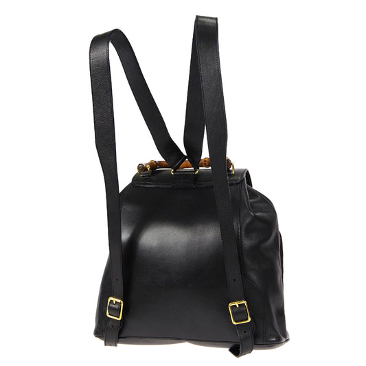 Gucci Bamboo Backpack Black 58083
