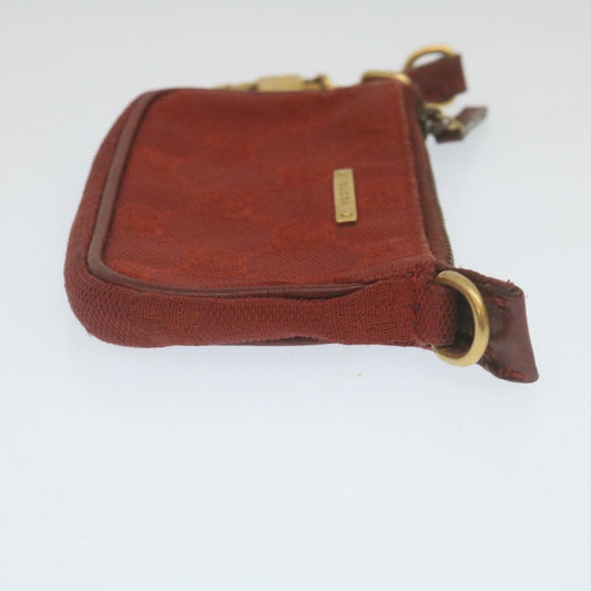 GUCCI GG Canvas Coin Purse Red 29473