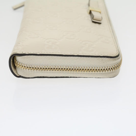 GUCCI GG Canvas ssima Long Wallet White 30393
