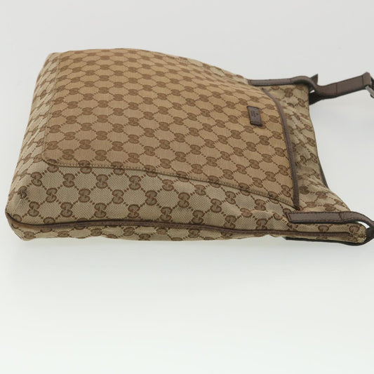 GUCCI GG Canvas Shoulder Bag Beige 122791 38436