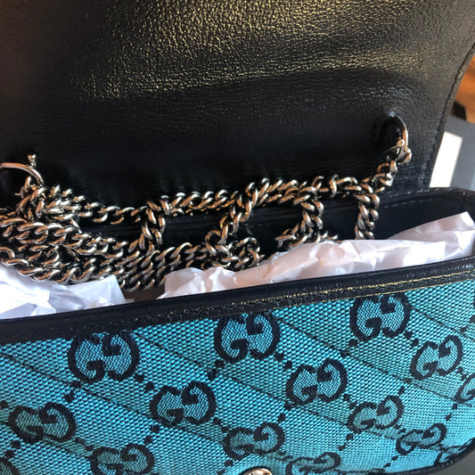 Gucci GG Marmont Mini Bag in Blue