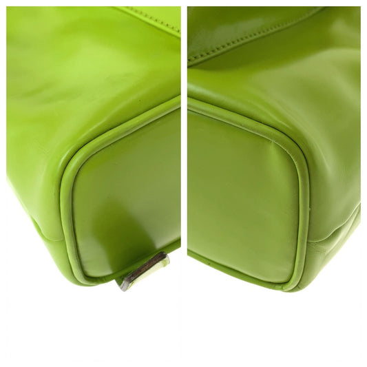 GUCCI Backpack 003 2034 0030 leather Light Green Brown SilverMetal Mini Backpack Backpack Bamboo Women Used