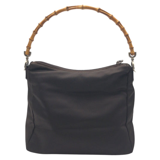 GUCCI Handbag 000 0509 polyester Brown Bamboo