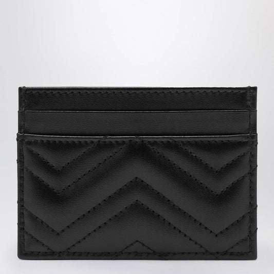 Gucci Black Gg Marmont Card Case Women