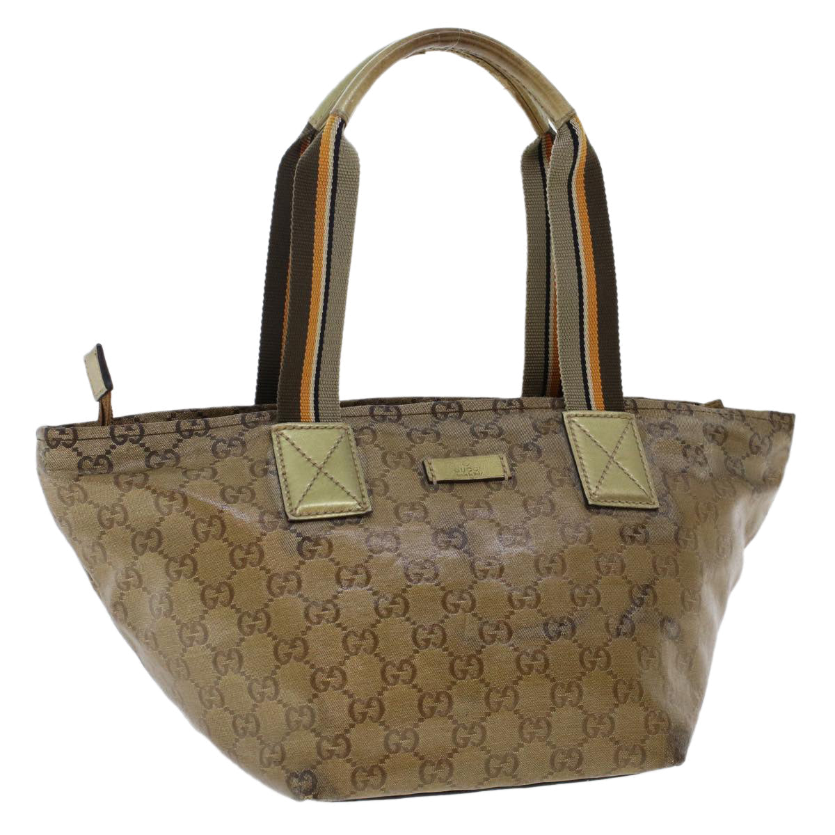 GUCCI GG Canvas Shoulder Bag Beige 131228 47214