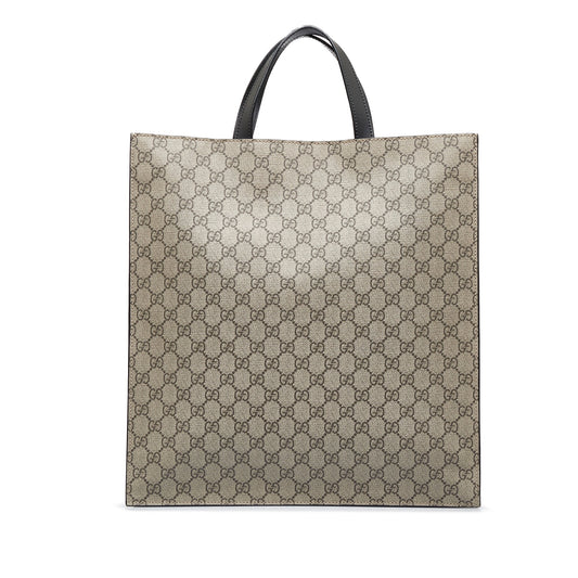 Brown Gucci GG Supreme Convertible Soft Tote Satchel