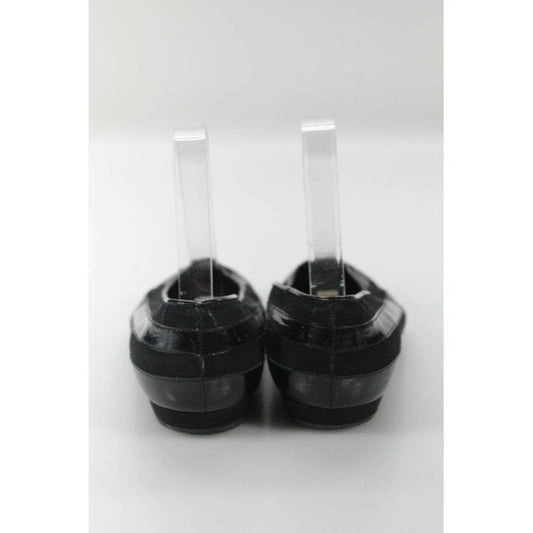 Gucci Black Patent Leather Vintage Early Mod Flats