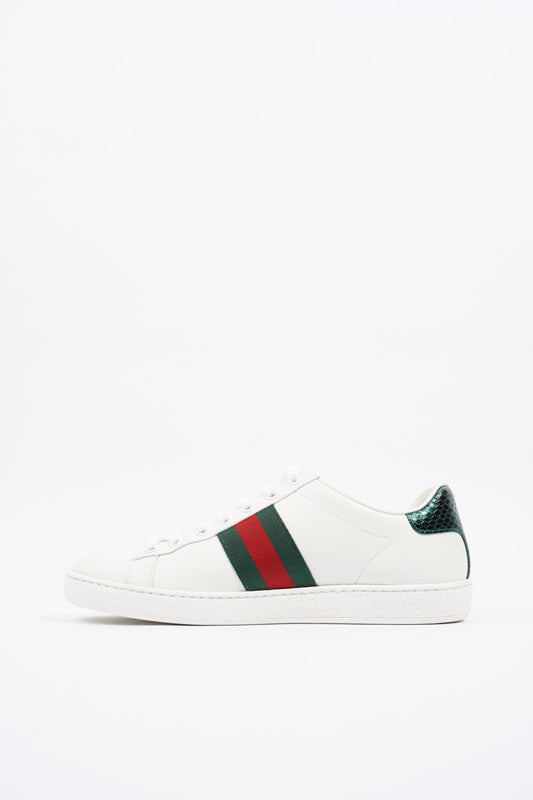 Gucci Ace Bee White / Red / Green Leather EU 37 UK 4