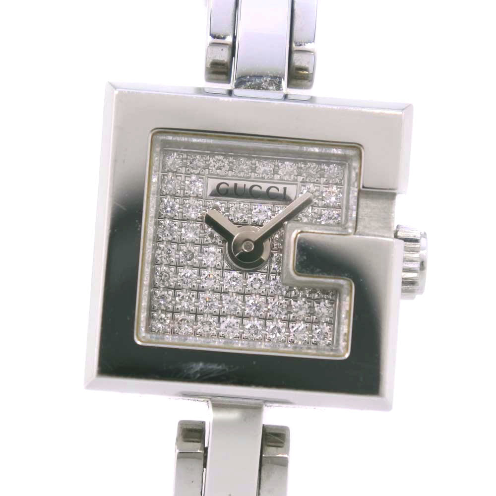 GUCCI Watches Quartz 102 Stainless Steel , Satin Silver Silver dial Women Used