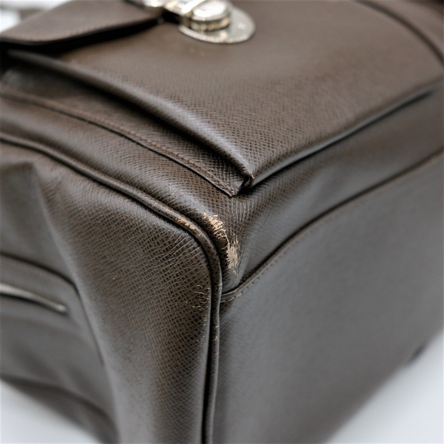 Louis Vuitton Grizzly Taiga Leather Handbag