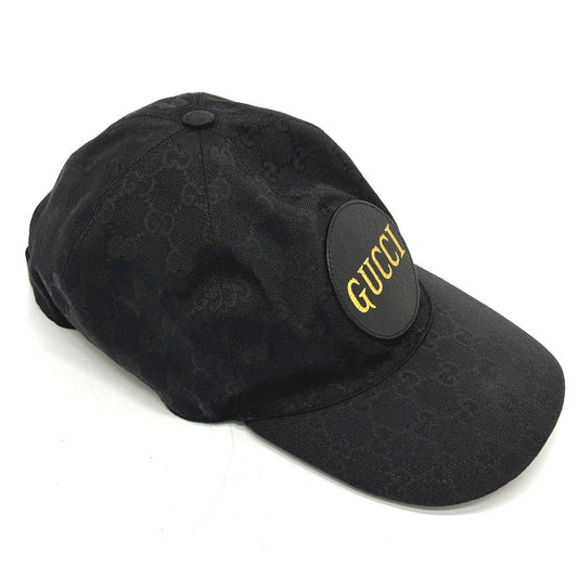 GUCCI cap 627114 Nylon black Gucci Off The Grid Gucci Off the Grid GG logo mens XL Used
