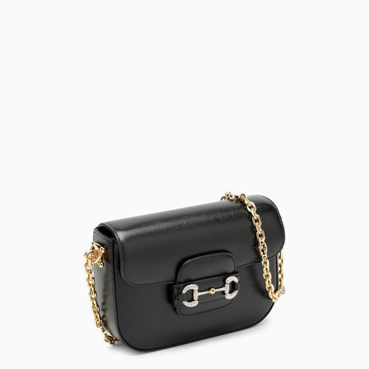 Gucci Horsebit 1955 Black Leather Mini Bag Women