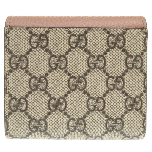 GUCCI Bifold Wallet 598587 GG Supreme, Leather beige GG Marmont Compact wallet