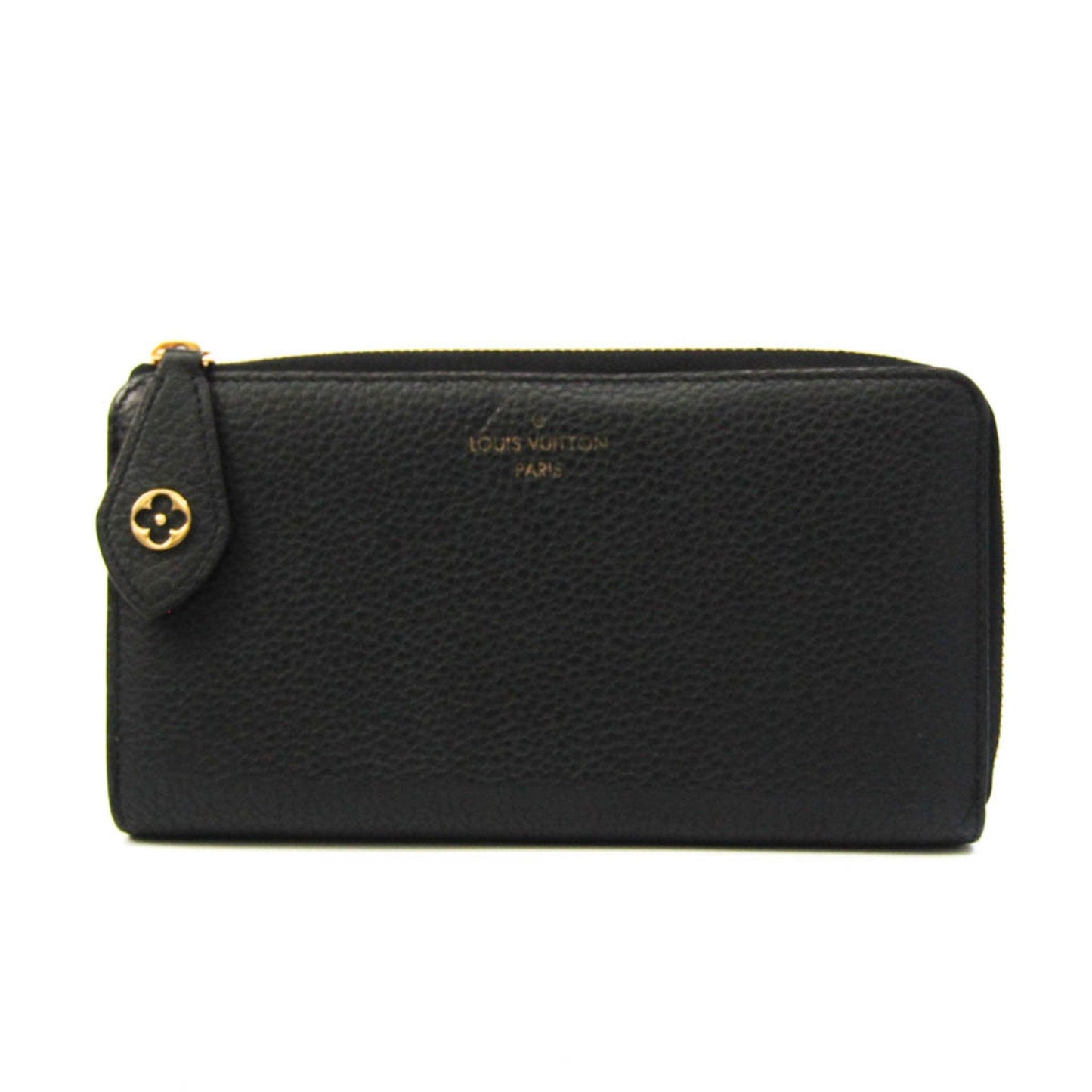 Louis Vuitton Black Leather Portefeuille comète wallet accessories