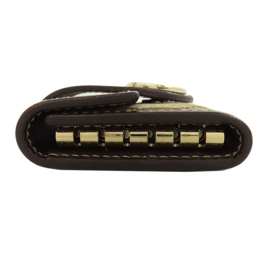 GUCCI Key case Key holder 203551 canvas Brown GG Lovely