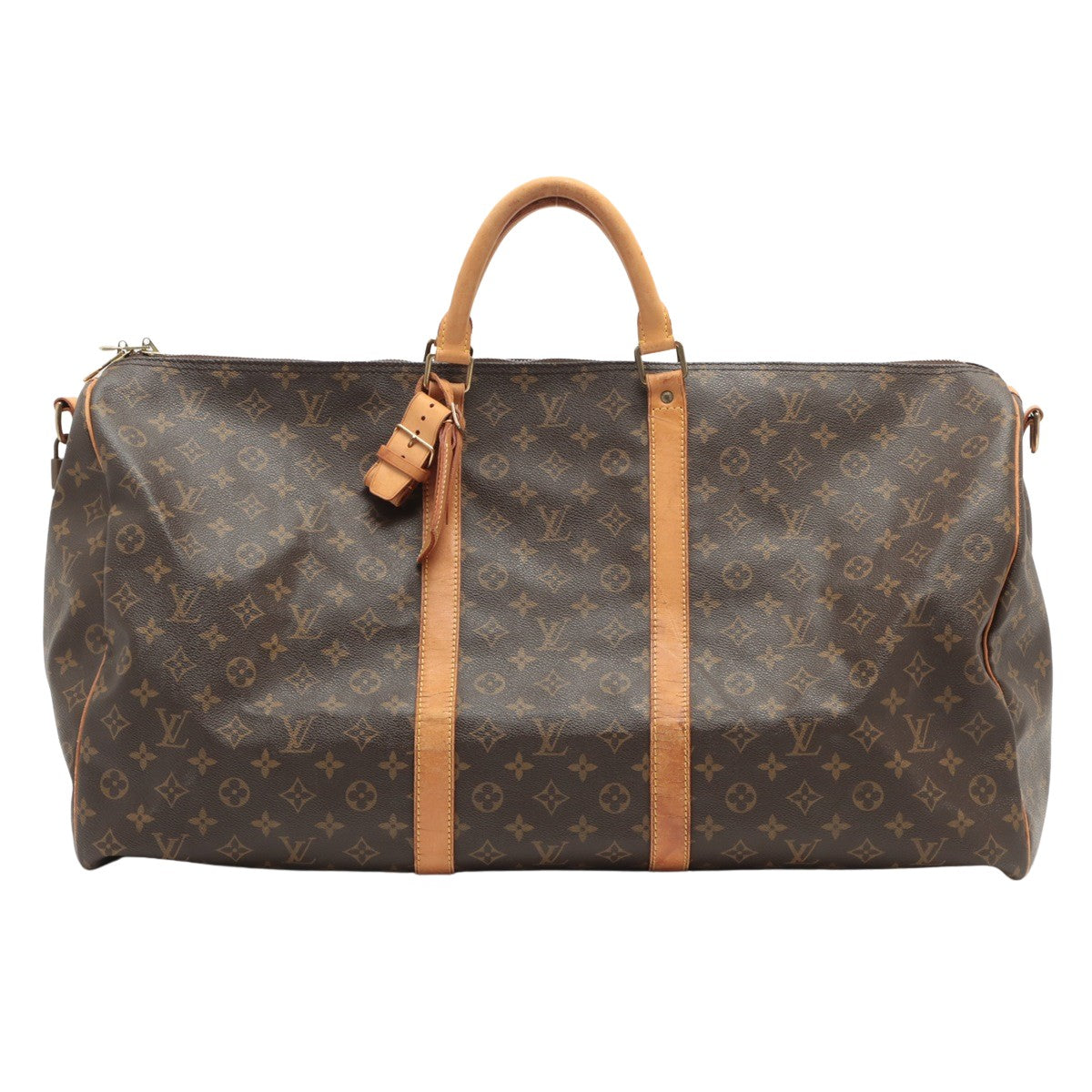Louis Vuitton Brown Canvas Keepall Bandoulière 60 handbag bag