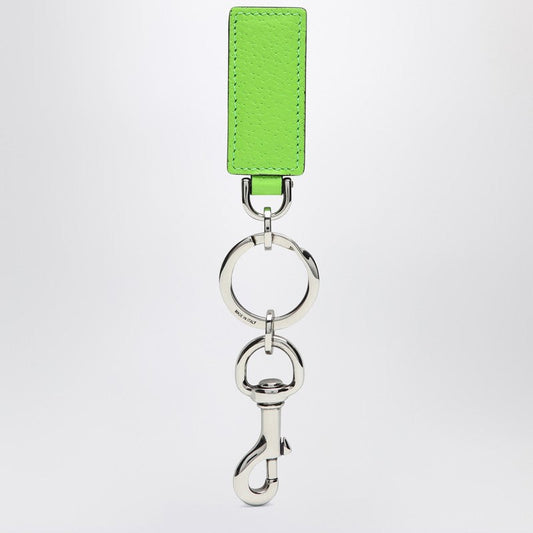 Gucci Gg Supreme Beige/Ebony/Shiny Green Fabric Key Ring Men