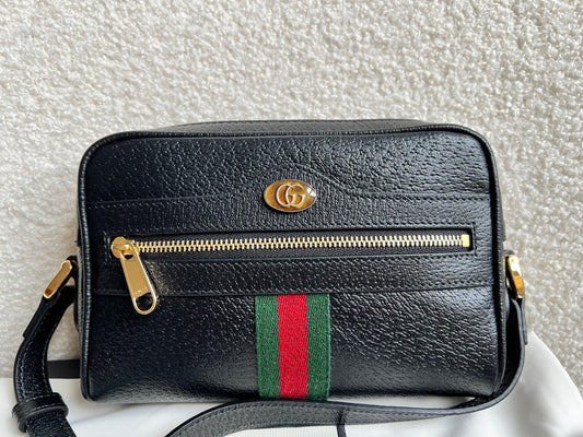 Gucci GG Black Ophidia Mini Shoulder Bag