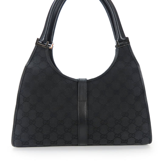 GUCCI Handbag 01719 GG canvas black Women Used