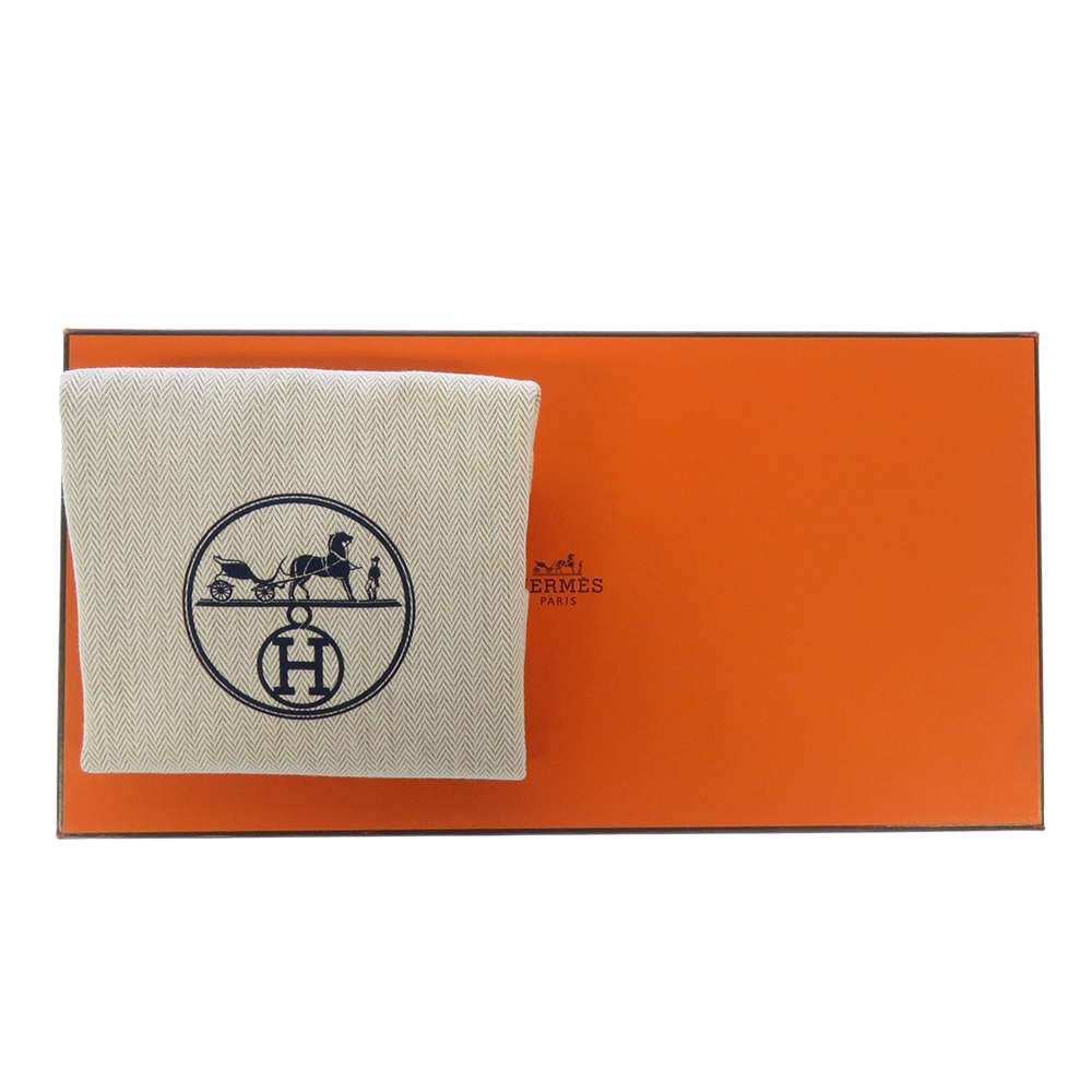 HERMES Pochette Birkin Shadow Black Swift Leather